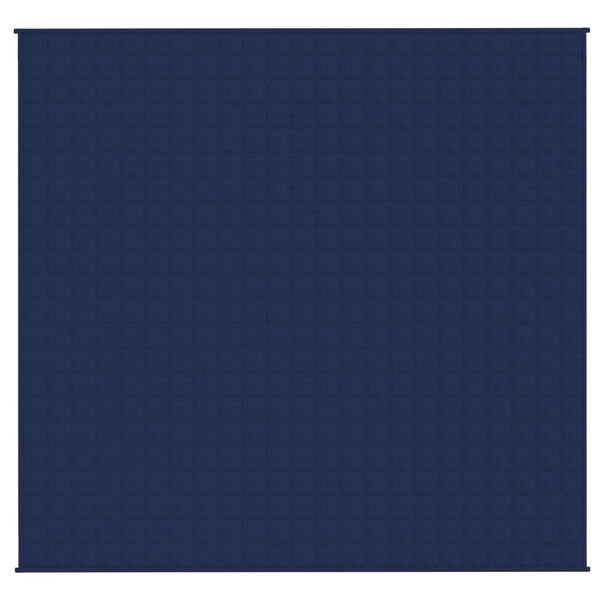 vidaXL Gewichtsdecke Blau 220x240 cm 15 kg Stoff