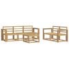 vidaXL Outdoor-Sofagarnitur 6 pcs Wei&szlig; 59 x 59 x 37 cm