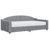 vidaXL Tagesbett mit Matratze Hellgrau 100x200 cm Stoff