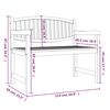 vidaXL Gartenbank 114x59x87 cm Massivholz Teak
