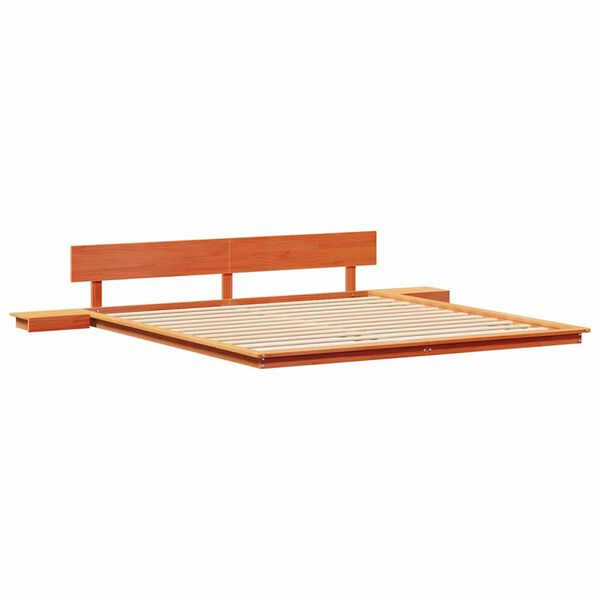 vidaXL Bettgestell Braun 200 x 200 cm Holz