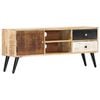 vidaXL TV-Schrank 115&times;30&times;47 cm Mango-Massivholz