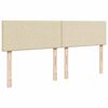 vidaXL Boxspringbett mit Matratze Creme 180x200 cm Stoff