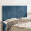 vidaXL Kopfteil Dunkelblau 144x5x118/128 cm Samt