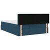 vidaXL Ottoman-Bett mit Matratze Dunkelblau 90x190 cm Samt
