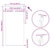vidaXL Verdunkelungsrollo Cremewei&szlig; 115x230cm Stoffbreite 110,7cm
