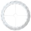 vidaXL Lampenschirm Wei&szlig; &Oslash;45x28 cm Korbweide