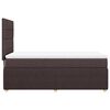 vidaXL Boxspringbett mit Matratze Dunkelbraun 80x200 cm Stoff