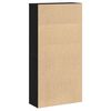 vidaXL B&uuml;cherregal Schwarz Eichen-Optik 60x24x120 cm Holzwerkstoff