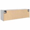 vidaXL Bad-Wandschrank Grau Sonoma 100x25x30 cm Holzwerkstoff