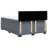 vidaXL Boxspringbett mit Matratze Dunkelgrau 160x200 cm Samt