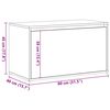 vidaXL Flurbank 80x40x45 cm Altholz-Optik Holzwerkstoff