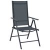 vidaXL 3-tlg. Bistro-Set Aluminium und Textilene Schwarz