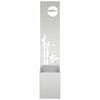 vidaXL Garten Sichtschutz-Leinwand Silber 32 x 150 cm Verzinkter Stahl