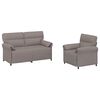 vidaXL Sofa Set 2 stk. Taupe Stoff