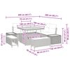 vidaXL Gartensofa-set mit Kissen 8 pcs Schwarz Poly Rattan