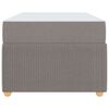 vidaXL Bettrahmen mit Matratze Taupe 80 x 200 cm Stoff