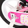 vidaXL Kinderfahrrad 12 Zoll Wei&szlig; und Rosa