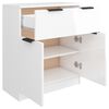 vidaXL Sideboard Hochglanz-Wei&szlig; 60x30x70 cm Holzwerkstoff