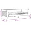 vidaXL Tagesbett mit Matratze Gelb 100x200 cm Samt