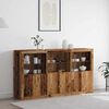 vidaXL LED-Sideboard Altholz 181,5 x 37 x 100 cm Holzwerkstoff