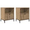 vidaXL Nachttisch 2 pcs Artisan-Eiche 49 x 36 x 61 cm Holzwerkstoff