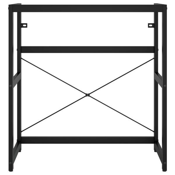 vidaXL Badezimmer Waschtischgestell Schwarz 79x38x83 cm Eisen