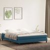 vidaXL Boxspringbett ohne Matratze Dunkelblau 180x210 cm Samt