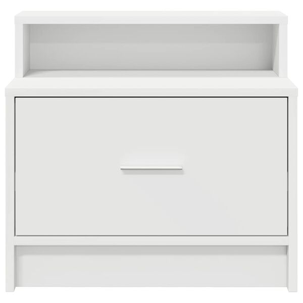 vidaXL Nachttische mit Schublade 2 Stk. Weiß 51x31x47 cm