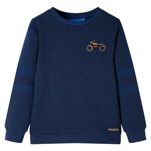 vidaXL Kinder-Sweatshirt Marineblau Melange 92