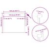 vidaXL Verdunkelungsrollo Kaffeebraun 135x130cm Stoffbreite 131,6cm