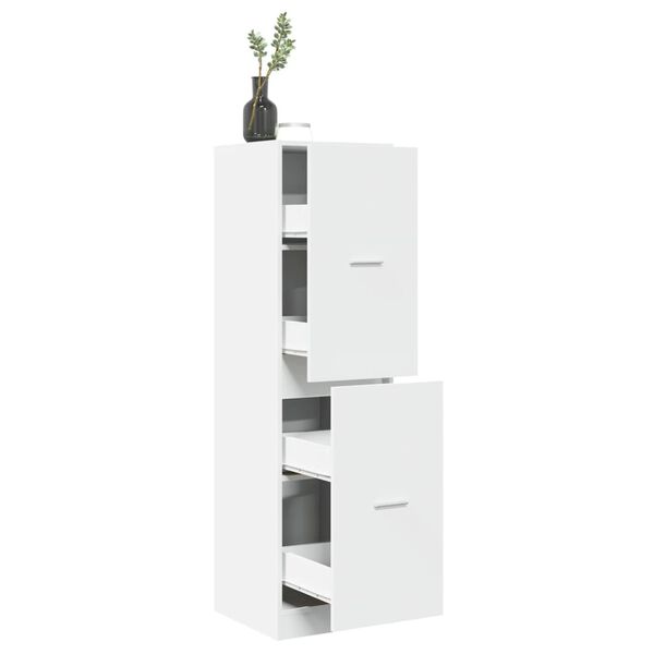 vidaXL Apothekerschrank Wei&szlig; 40x41x144,5 cm Holzwerkstoff