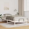 vidaXL Bettrahmen Wei&szlig; 90 x 220 cm Massives Kiefernholz