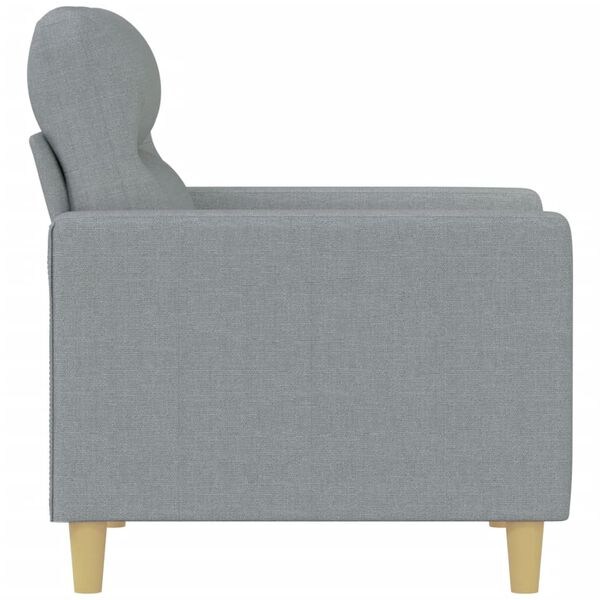 vidaXL Sofasessel Hellgrau 60 cm Stoff