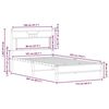 vidaXL Bettgestell ohne Matratze Braun Eichen-Optik 107x203 cm