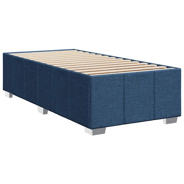vidaXL Bettgestell ohne Matratze Blau 100x200 cm Stoff