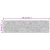 vidaXL Teppich Waschbar 80x300 cm Schwarz und Golden