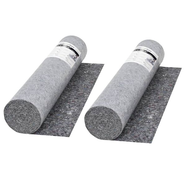 vidaXL Rutschfestes Malervlies 2 Stk. 50 m 280 g/m&sup2; Grau