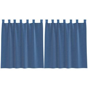 vidaXL Voile Vorh&auml;nge mit Schlaufen 2 Stk. K&ouml;nigsblau 140x140 cm