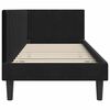 vidaXL Eckbettgestell mit Kopfteil Schwarz 80 cm x 200 cm Samt