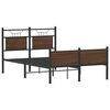 vidaXL Bettgestell ohne Matratze Braun Eiche 120x190 cm Holzwerkstoff