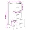 vidaXL Sideboard Artisan-Eiche 34,5 x 34 x 90 cm Holzwerkstoff