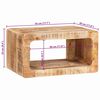 vidaXL Nachttisch Braun 45 x 30 x 24 cm Massivholz Mango