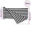 vidaXL Zaunblende Anthrazit und Wei&szlig; 1x25 m HDPE 75 g/m&sup2;