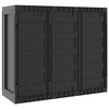 vidaXL Gartenschrank Schwarz 97x37x85 cm PP