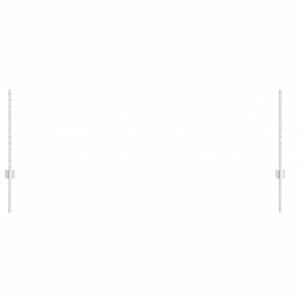 vidaXL Zaunpfosten 22 pcs Silber 100 cm Stahl