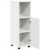 vidaXL Badezimmerschrank Wei&szlig; 30 x 35 x 95 cm Holzwerkstoff & Metall