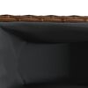 vidaXL Hochbeet mit 3 F&auml;chern Braun 105x30x32 cm Poly Rattan