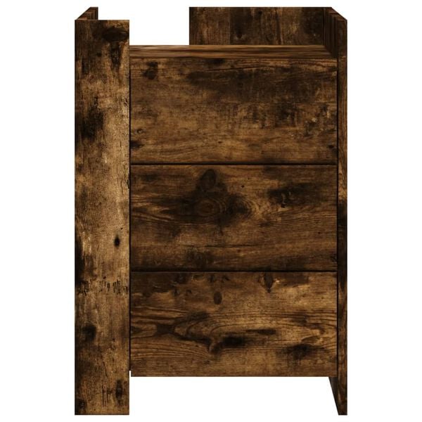 vidaXL Nachttisch R&auml;uchereiche 45x50x65 cm Holzwerkstoff