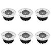 Solarlampe 6 x rund LED Garten Licht Bodenbeleuchtung Solar